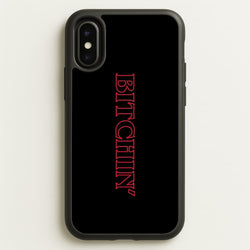 Stranger Bitchin' Logo  - Stranger Things Phone Case for iPhone X / XS