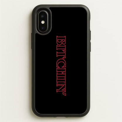 Stranger Bitchin' Logo  - Stranger Things Phone Case for iPhone X / XS