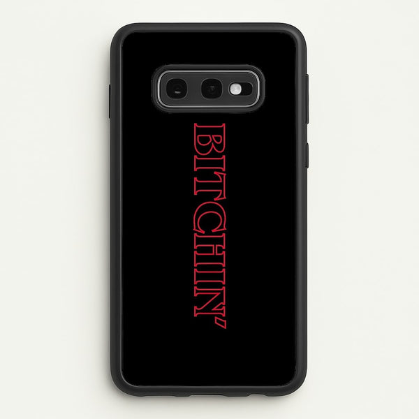 Stranger Bitchin' Logo  - Stranger Things Phone Case for Galaxy S10e