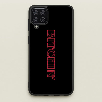 Stranger Bitchin' Logo  - Stranger Things Phone Case for Galaxy A12