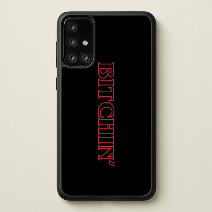 Stranger Bitchin' Logo  - Stranger Things Phone Case for Galaxy A71