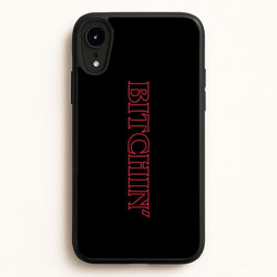 Stranger Bitchin' Logo  - Stranger Things Phone Case for iPhone XR
