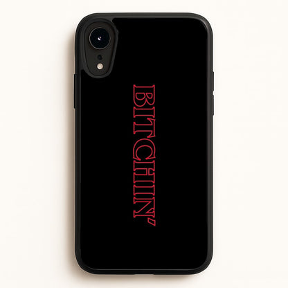 Stranger Bitchin' Logo  - Stranger Things Phone Case for iPhone XR