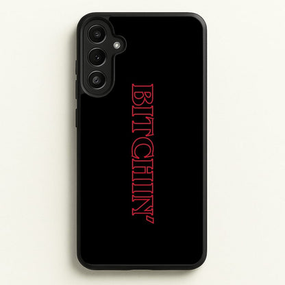 Stranger Bitchin' Logo  - Stranger Things Phone Case for Galaxy A34
