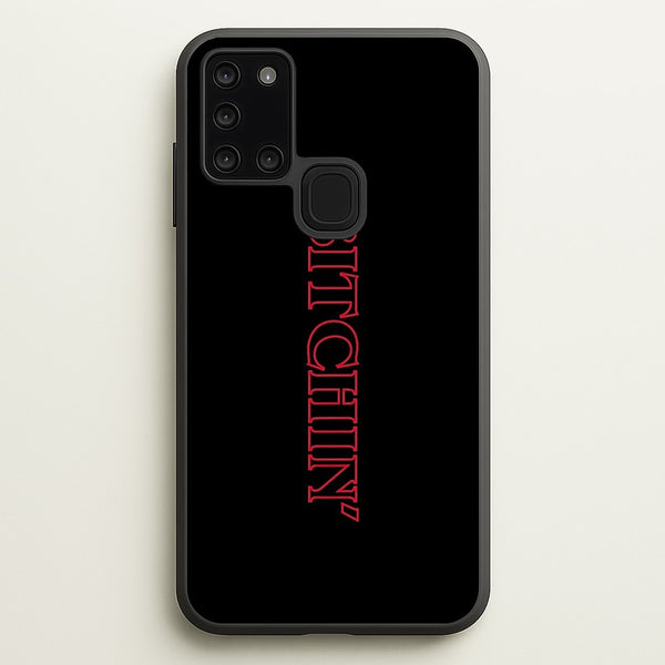 Stranger Bitchin' Logo  - Stranger Things Phone Case for Galaxy A21s