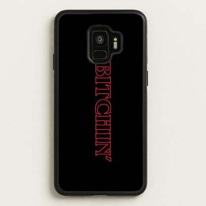 Stranger Bitchin' Logo  - Stranger Things Phone Case for Galaxy S9