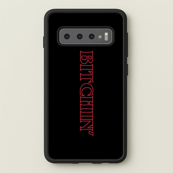 Stranger Bitchin' Logo  - Stranger Things Phone Case for Galaxy S10