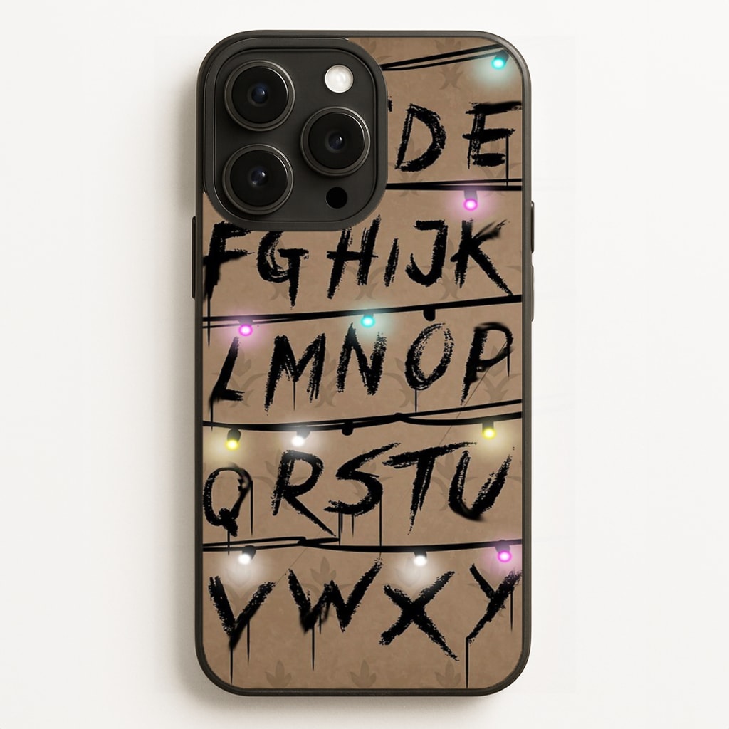 Stranger Alphabet Wall Phone Case