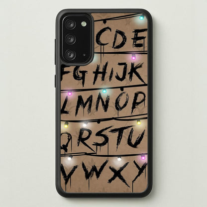Stranger Alphabet Wall  - Stranger Things Phone Case for Galaxy Note 20