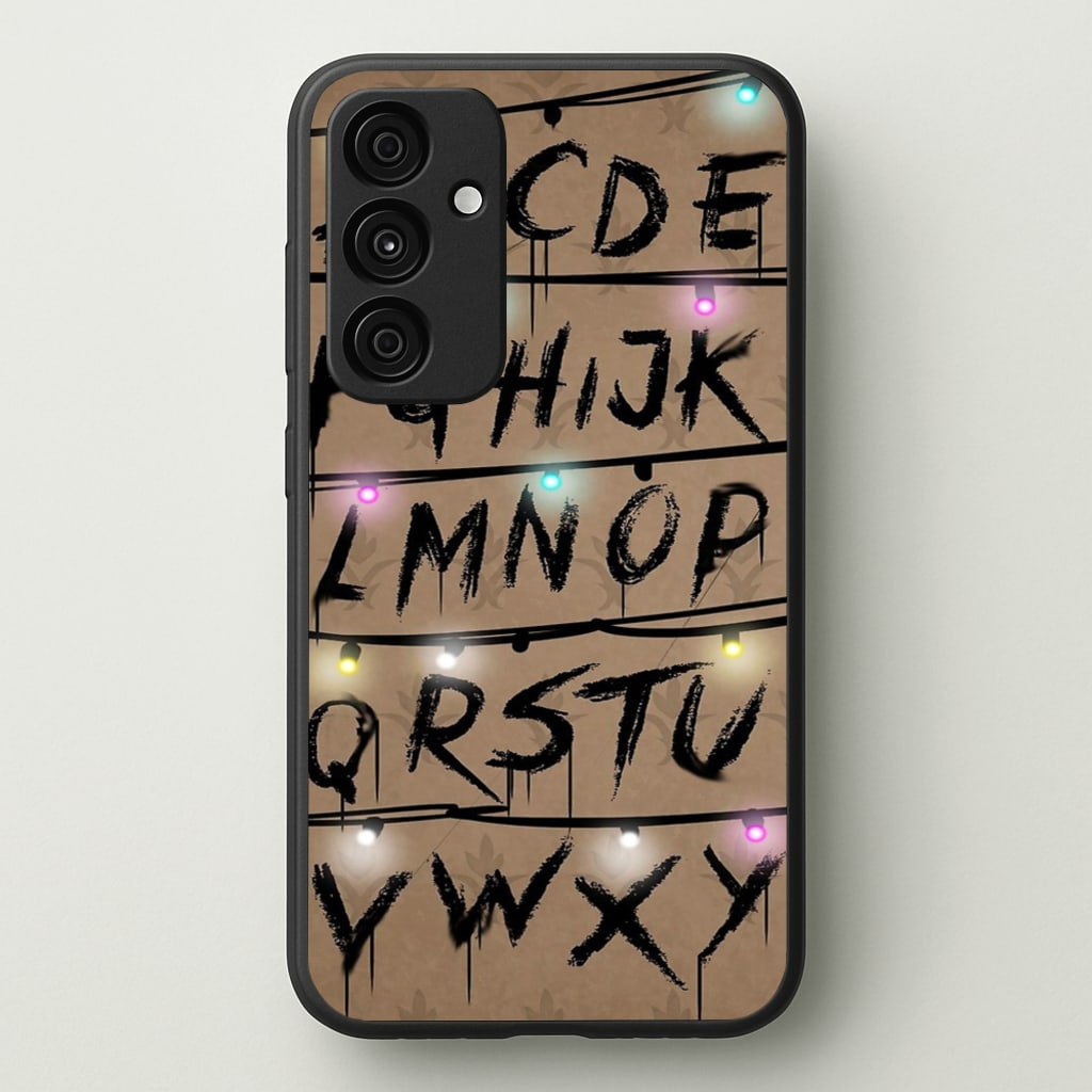 Stranger Alphabet Wall  - Stranger Things Phone Case for Galaxy A35
