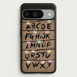 Stranger Alphabet Wall Phone Case for Google Pixel 10 / 10 Pro