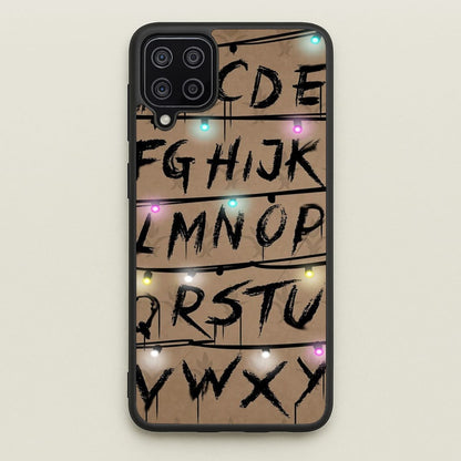 Stranger Alphabet Wall  - Stranger Things Phone Case for Galaxy A12