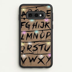 Stranger Alphabet Wall  - Stranger Things Phone Case for Galaxy S10e