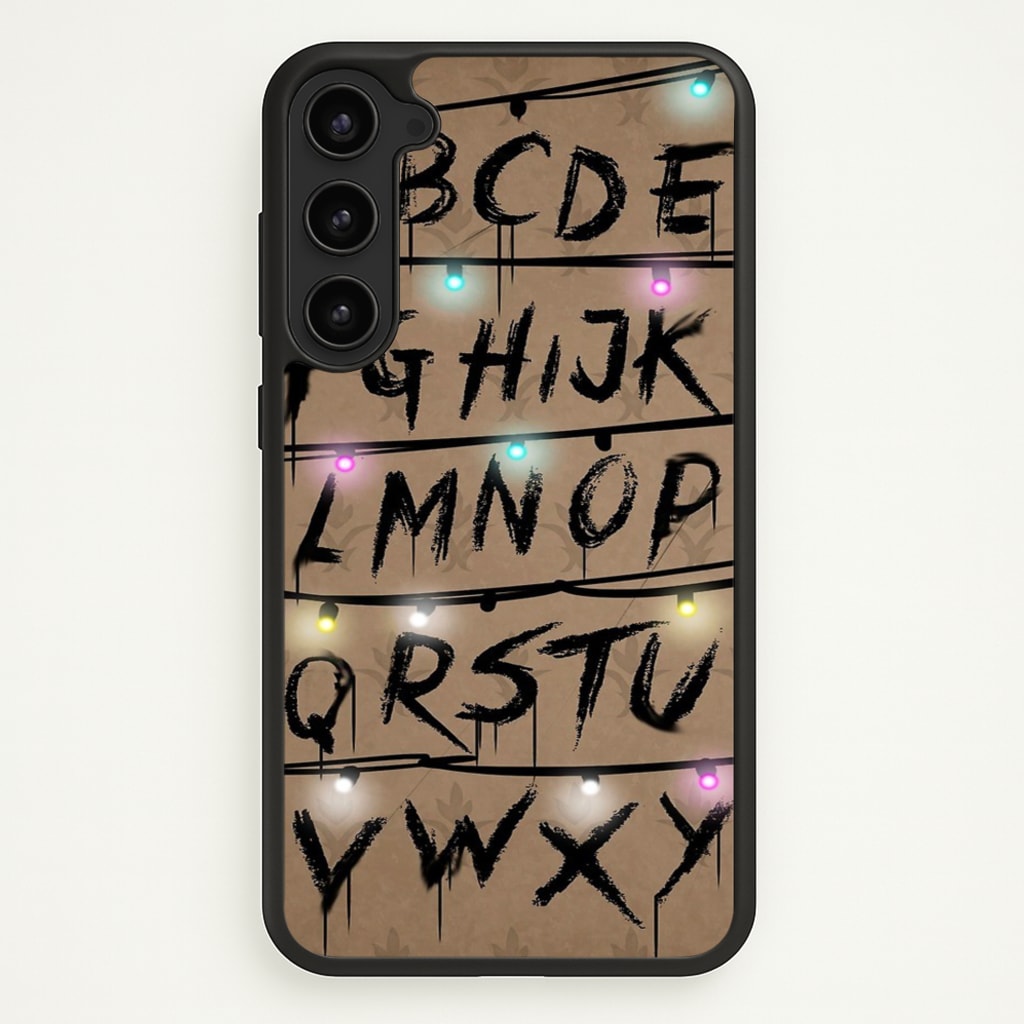 Stranger Alphabet Wall  - Stranger Things Phone Case for Galaxy S23