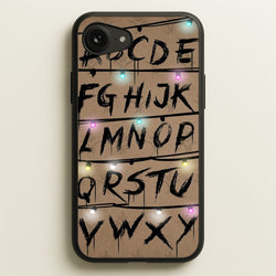 Stranger Alphabet Wall  - Stranger Things Phone Case for iPhone 16e