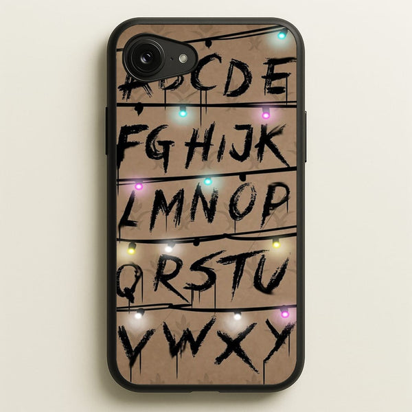 Stranger Alphabet Wall  - Stranger Things Phone Case for iPhone 16e