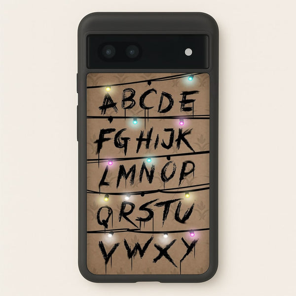 Stranger Alphabet Wall  - Stranger Things Phone Case for Google Pixel 7a