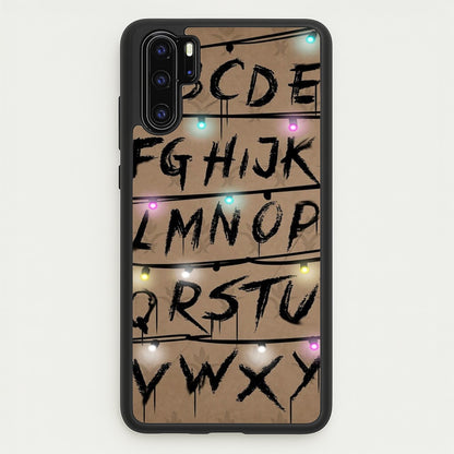 Stranger Alphabet Wall  - Stranger Things Phone Case for Huawei P30 Pro