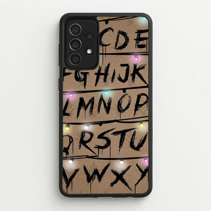 Stranger Alphabet Wall  - Stranger Things Phone Case for Galaxy A52 / A52s