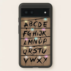 Stranger Alphabet Wall  - Stranger Things Phone Case for Google Pixel 6a