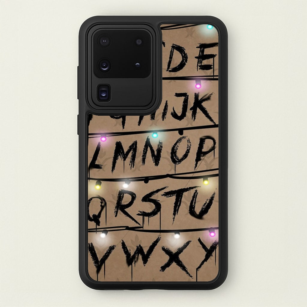 Stranger Alphabet Wall  - Stranger Things Phone Case for Galaxy S20 Ultra