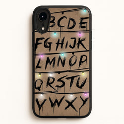 Stranger Alphabet Wall  - Stranger Things Phone Case for iPhone XR