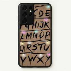 Stranger Alphabet Wall  - Stranger Things Phone Case for Galaxy S21 Ultra