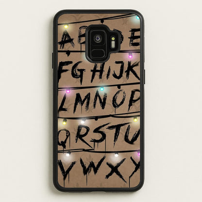 Stranger Alphabet Wall  - Stranger Things Phone Case for Galaxy S9