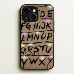 Stranger Alphabet Wall  - Stranger Things Phone Case for iPhone 14