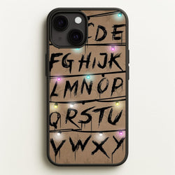 Stranger Alphabet Wall  - Stranger Things Phone Case for iPhone 13