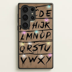Stranger Alphabet Wall  - Stranger Things Phone Case for Galaxy S25 Ultra
