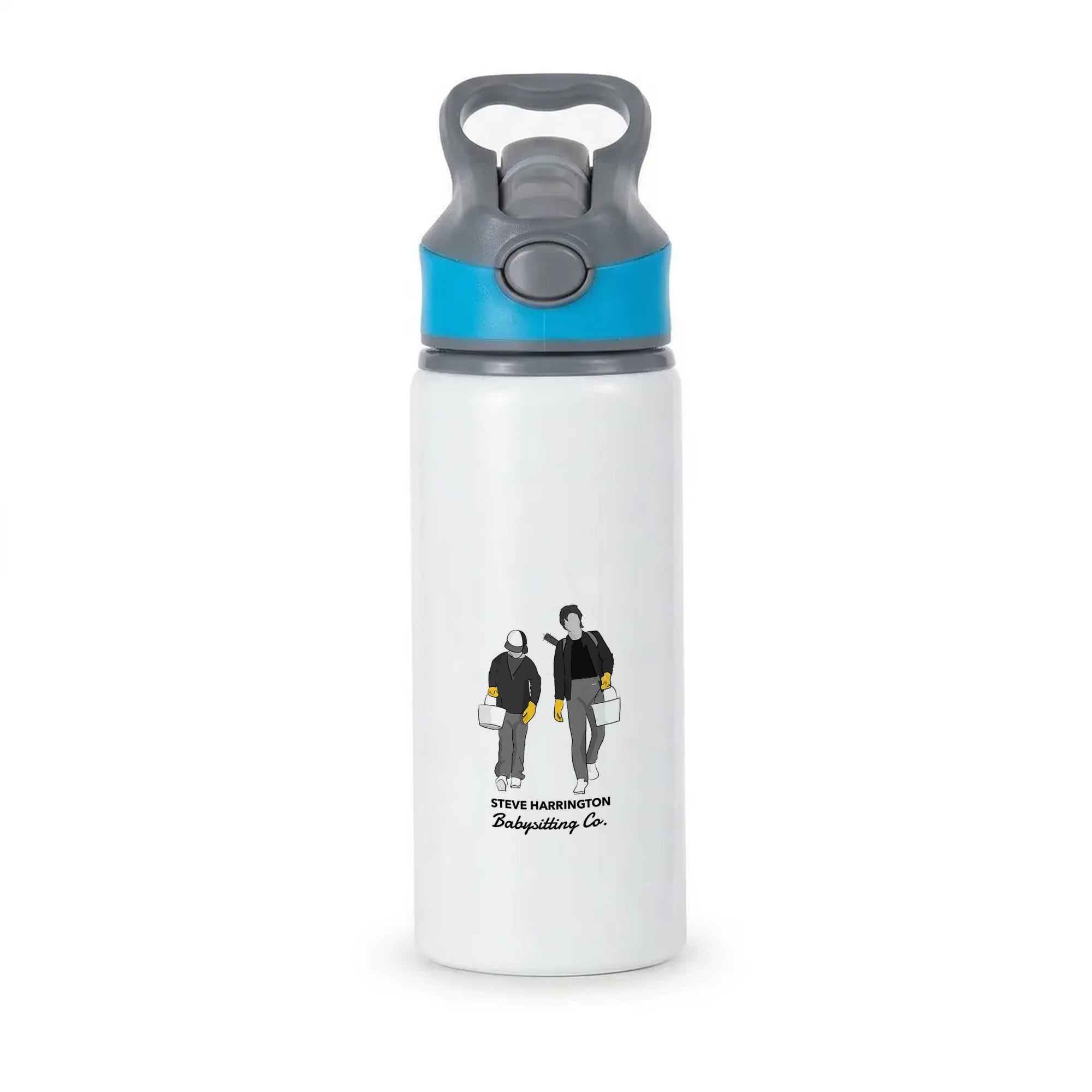 Steve Harrington Babysitting Co Active Water Bottle - Blue