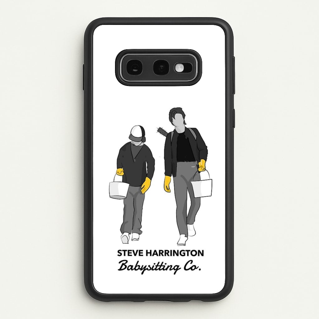 Steve Harrington Babysitting Co  - Stranger Things Phone Case for Galaxy S10e