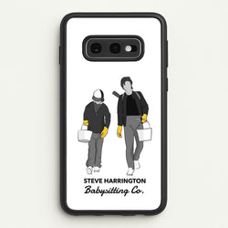 Steve Harrington Babysitting Co  - Stranger Things Phone Case for Galaxy S10e