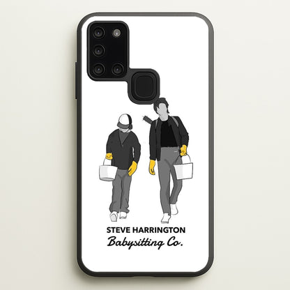 Steve Harrington Babysitting Co  - Stranger Things Phone Case for Galaxy A21s