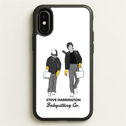 Steve Harrington Babysitting Co  - Stranger Things Phone Case for iPhone X / XS
