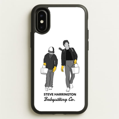 Steve Harrington Babysitting Co  - Stranger Things Phone Case for iPhone X / XS