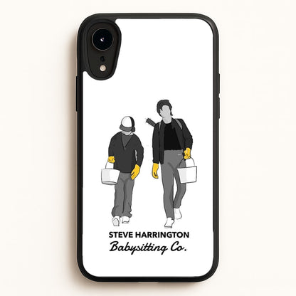 Steve Harrington Babysitting Co  - Stranger Things Phone Case for iPhone XR