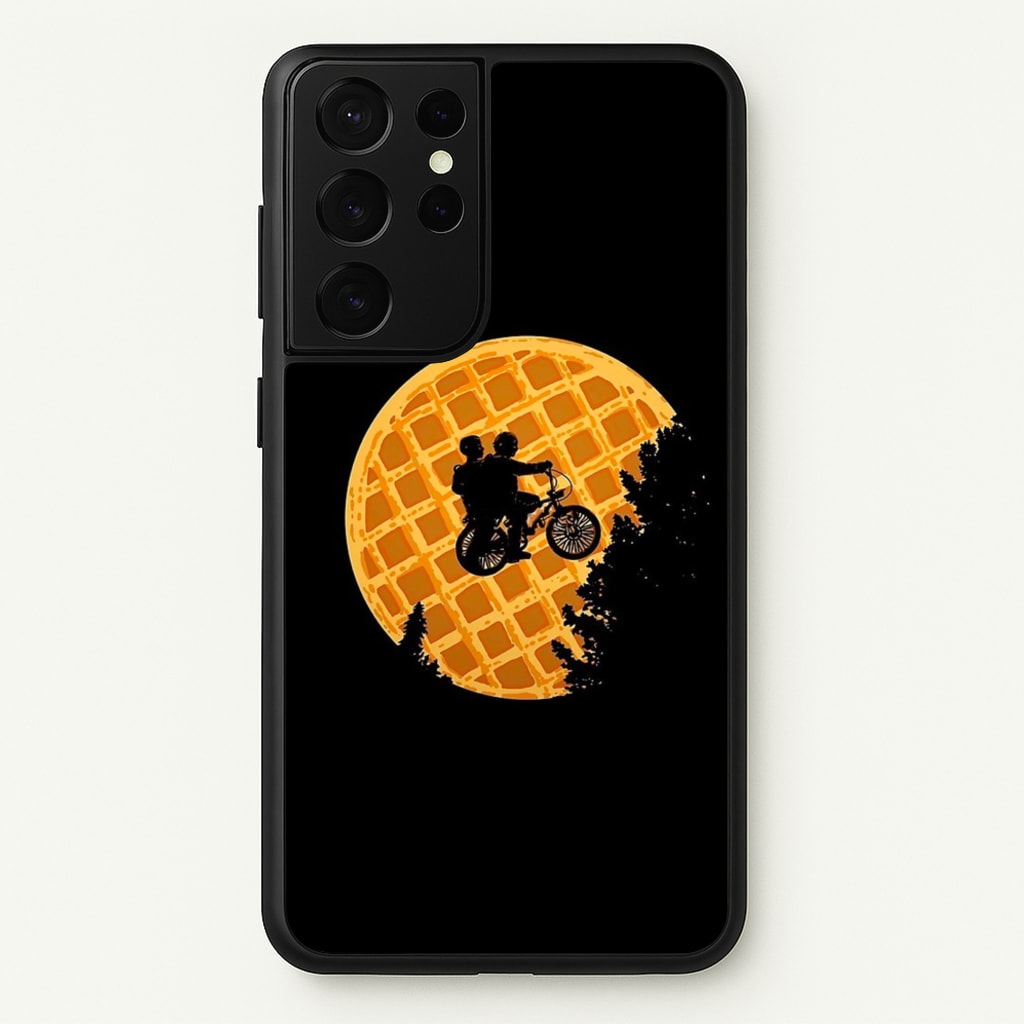Eggo Moon  - Stranger Things Phone Case for Galaxy S21 Ultra
