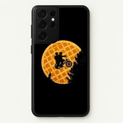 Eggo Moon  - Stranger Things Phone Case for Galaxy S21 Ultra