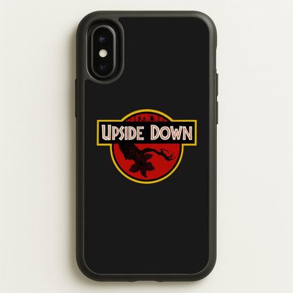 Upside Down - Jurassic Inspired Stranger  - Stranger Things Phone Case for iPhone X / XS