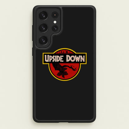 Upside Down - Jurassic Inspired Stranger  - Stranger Things Phone Case for Galaxy S22 Ultra