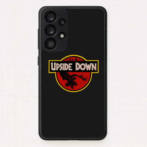 Upside Down - Jurassic Inspired Stranger  - Stranger Things Phone Case for Galaxy A53