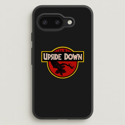 Upside Down - Jurassic Inspired Stranger  - Stranger Things Phone Case for Google Pixel 9a