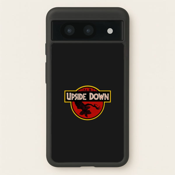 Upside Down - Jurassic Inspired Stranger  - Stranger Things Phone Case for Google Pixel 8a