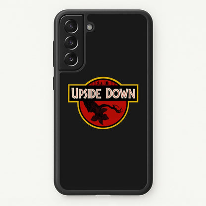 Upside Down - Jurassic Inspired Stranger  - Stranger Things Phone Case for Galaxy S21FE