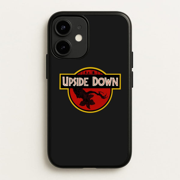 Upside Down - Jurassic Inspired Stranger  - Stranger Things Phone Case for iPhone 12 / 12 Pro