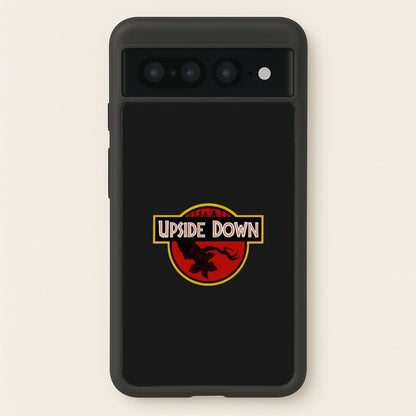 Upside Down - Jurassic Inspired Stranger  - Stranger Things Phone Case for Google Pixel 7 Pro