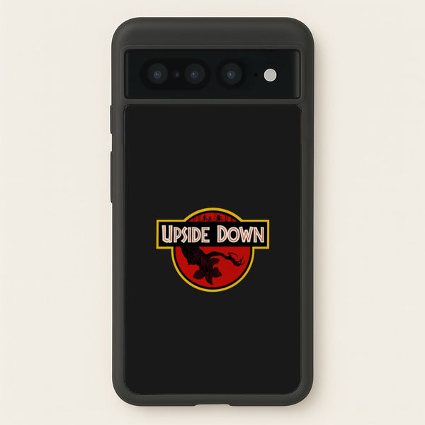 Upside Down - Jurassic Inspired Stranger  - Stranger Things Phone Case for Google Pixel 7 Pro