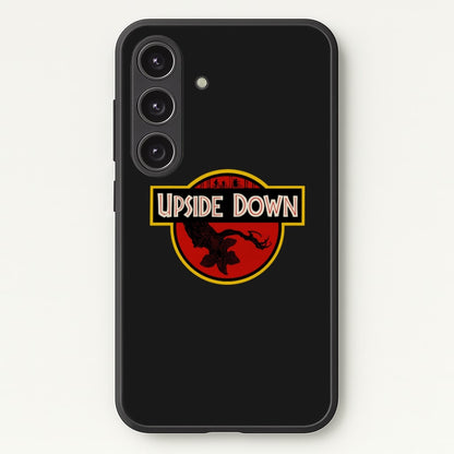 Upside Down - Jurassic Inspired Stranger  - Stranger Things Phone Case for Galaxy S24 Plus
